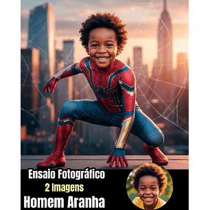 Ensaio Fotográfico Homem-Aranha - 2 Imagens PNG Personalizadas