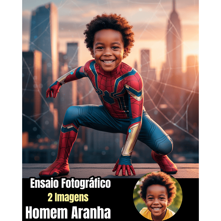 Ensaio Fotográfico Homem-Aranha - 2 Imagens PNG Personalizadas 1