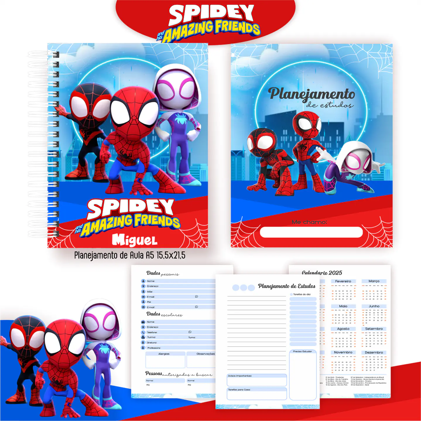 Encadernação Spidey e Seus Amigos Espetaculares - Volta às Aulas 7