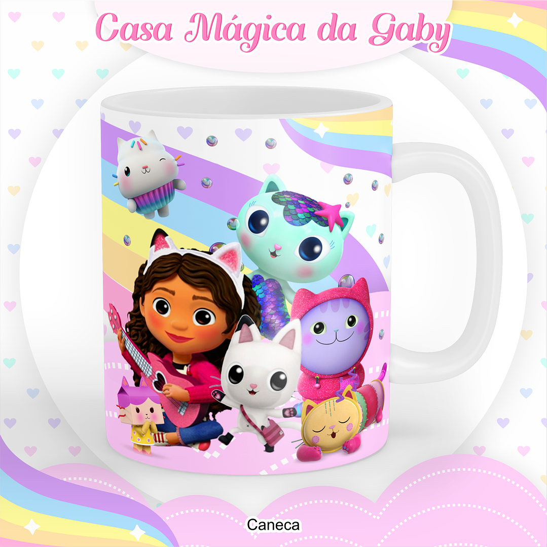 Kit Digital Encadernação A Casa Mágica da Gabby  5