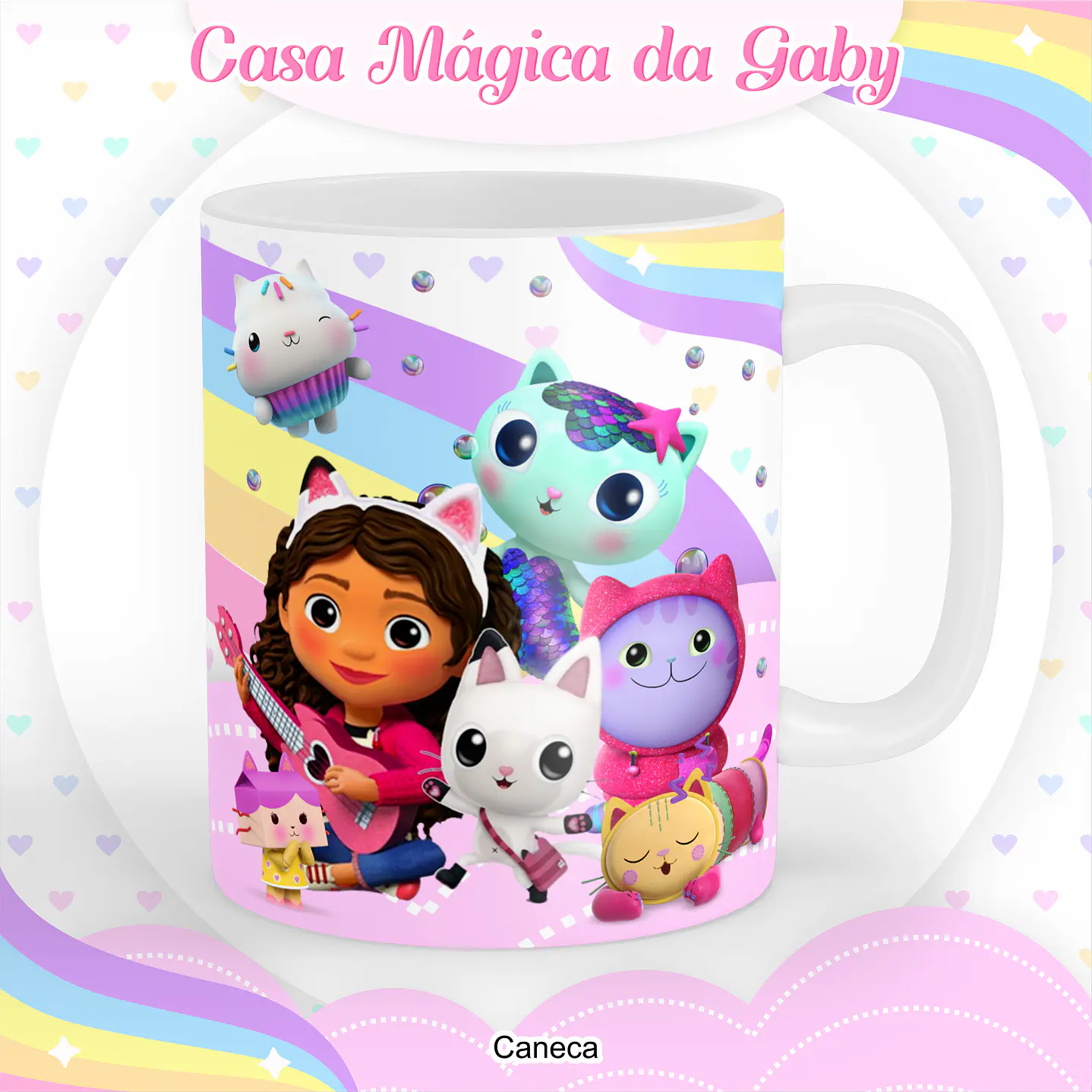 Kit Digital Encadernação A Casa Mágica da Gabby  5