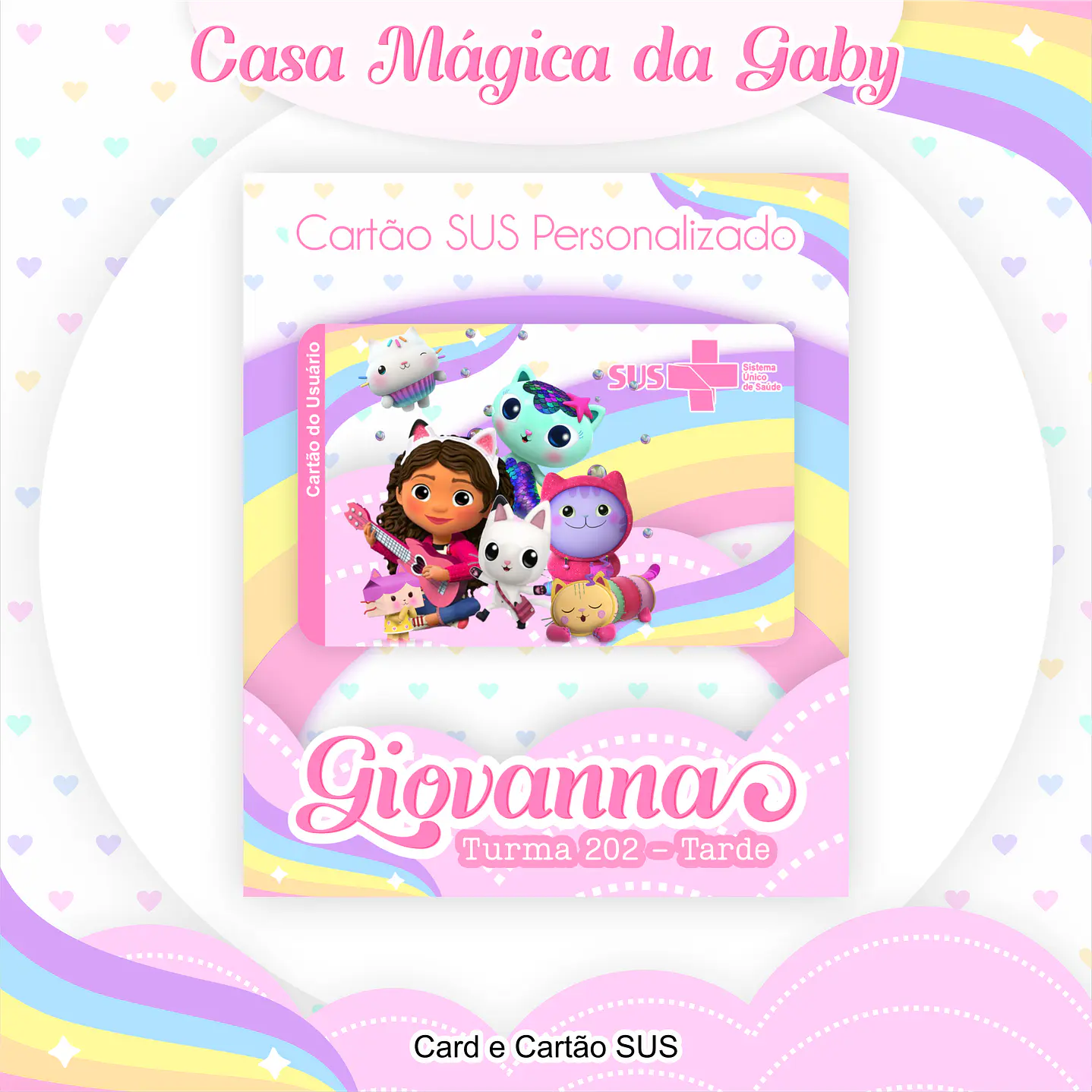 Kit Digital Encadernação A Casa Mágica da Gabby  6