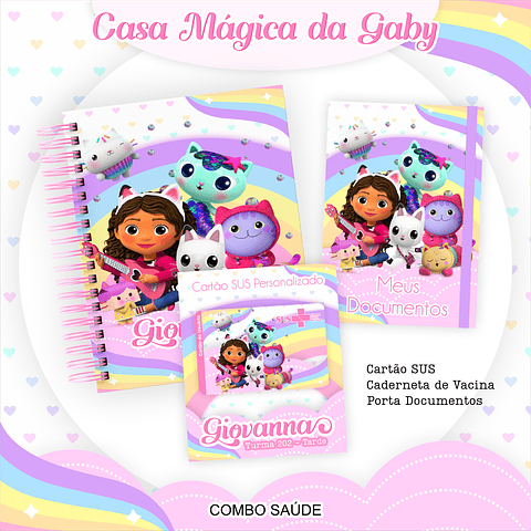 Kit Digital Encadernação A Casa Mágica da Gabby 