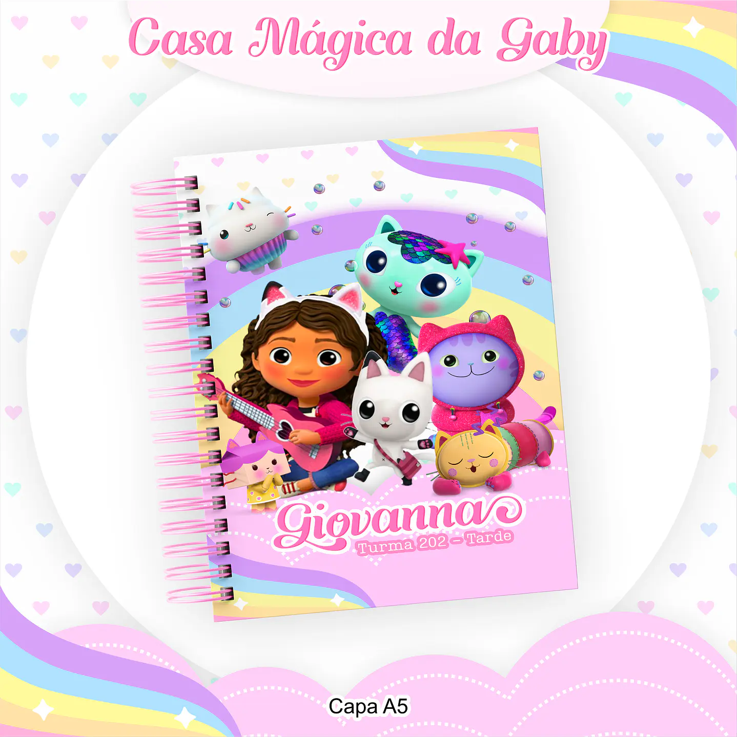 Kit Digital Encadernação A Casa Mágica da Gabby  10