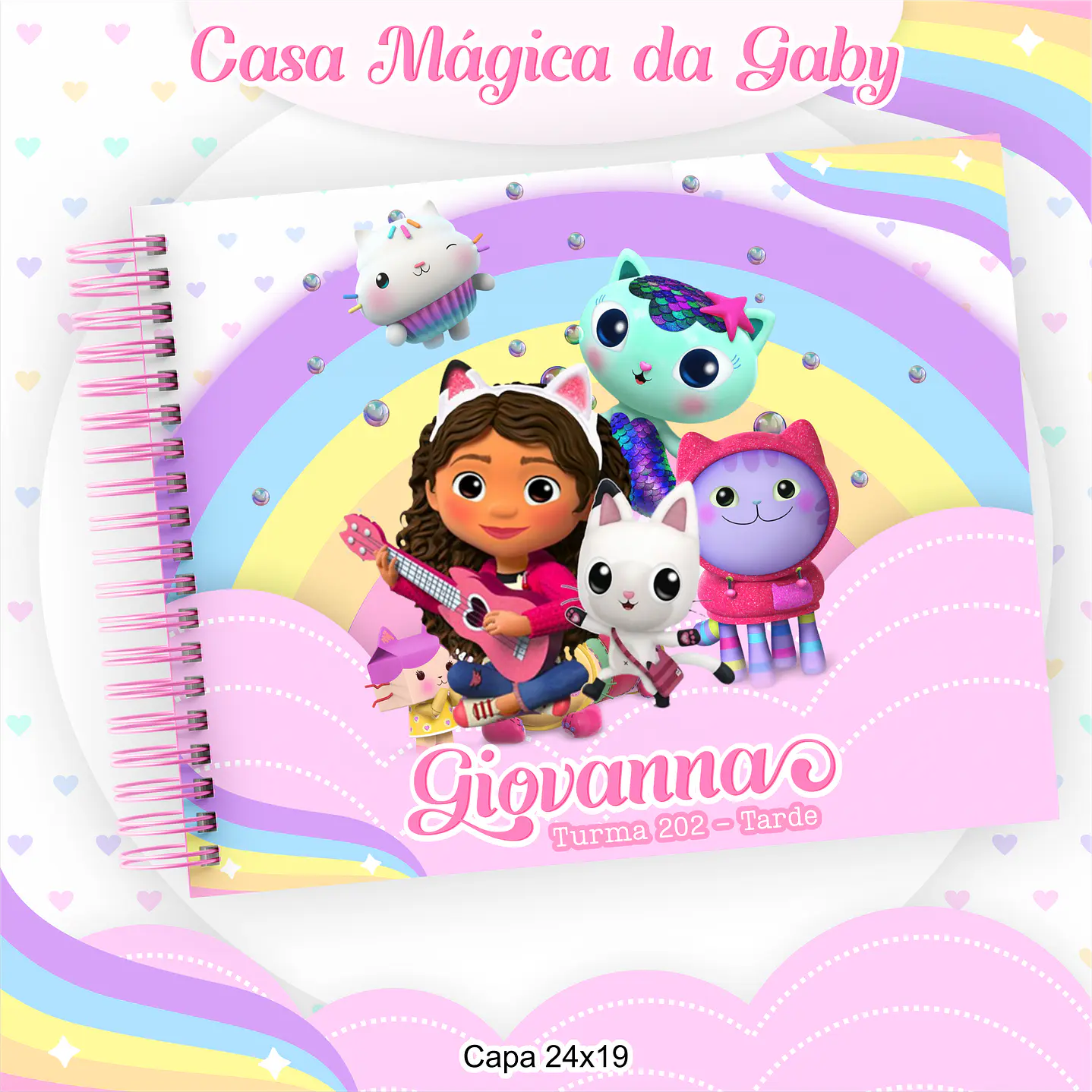 Kit Digital Encadernação A Casa Mágica da Gabby  11