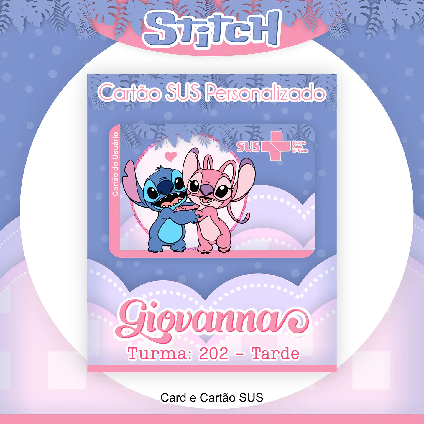 Kit Digital Encadernação Stitch e Angel  5