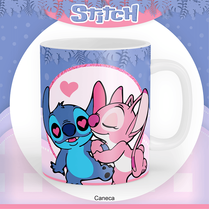 Kit Digital Encadernação Stitch e Angel  8