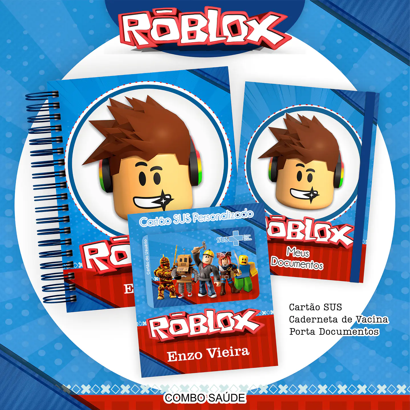 Kit Digital Encadernação Roblox 1