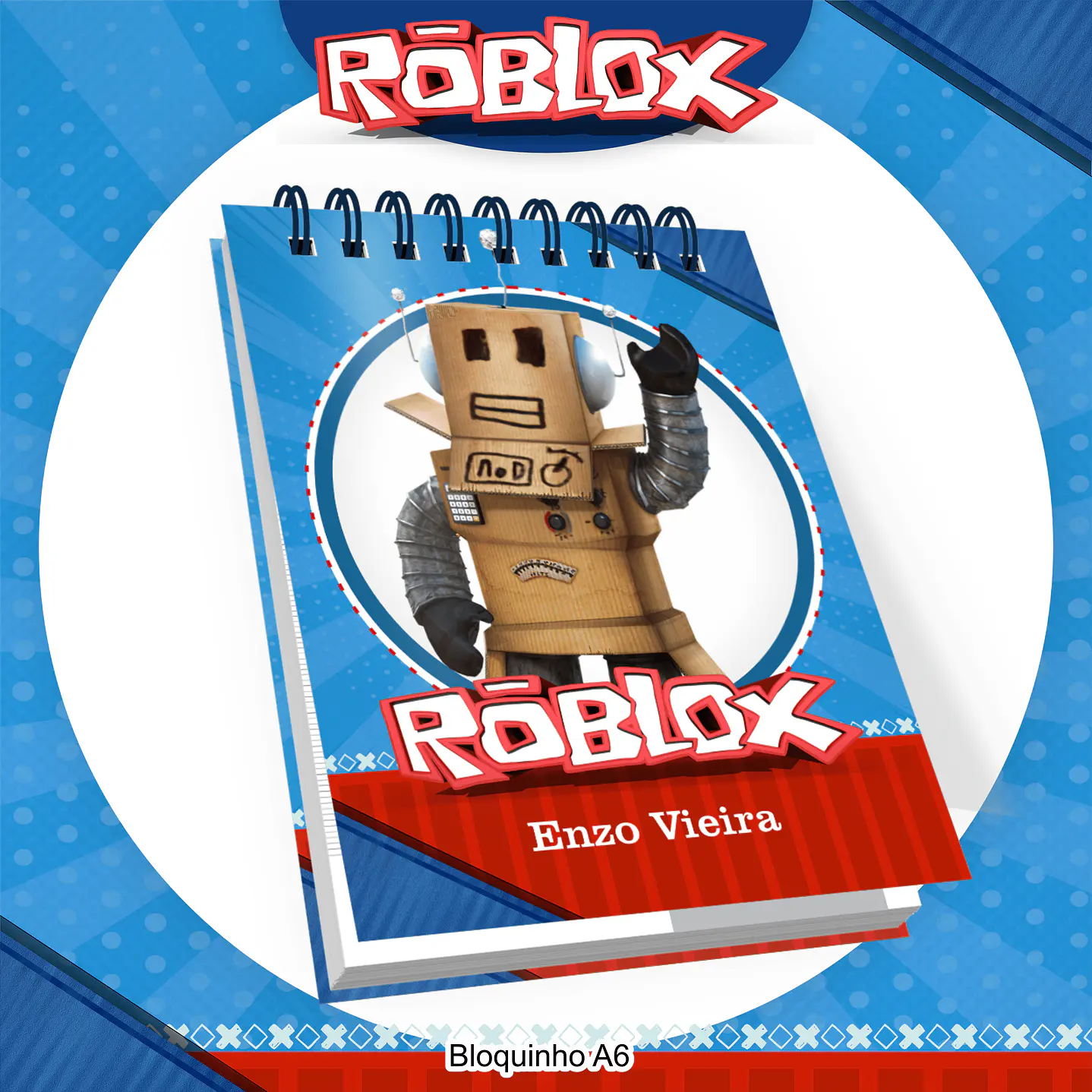 Kit Digital Encadernação Roblox 8