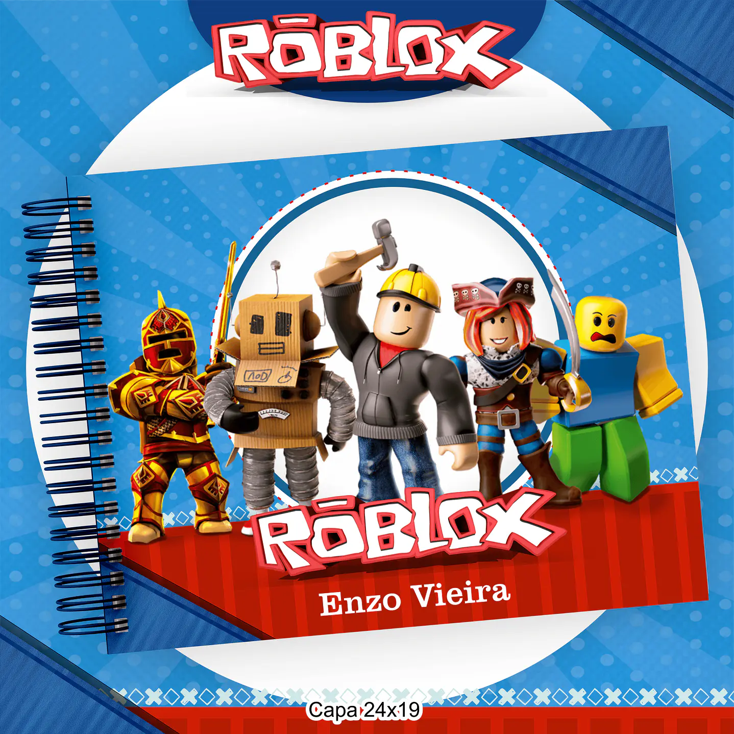 Kit Digital Encadernação Roblox 11