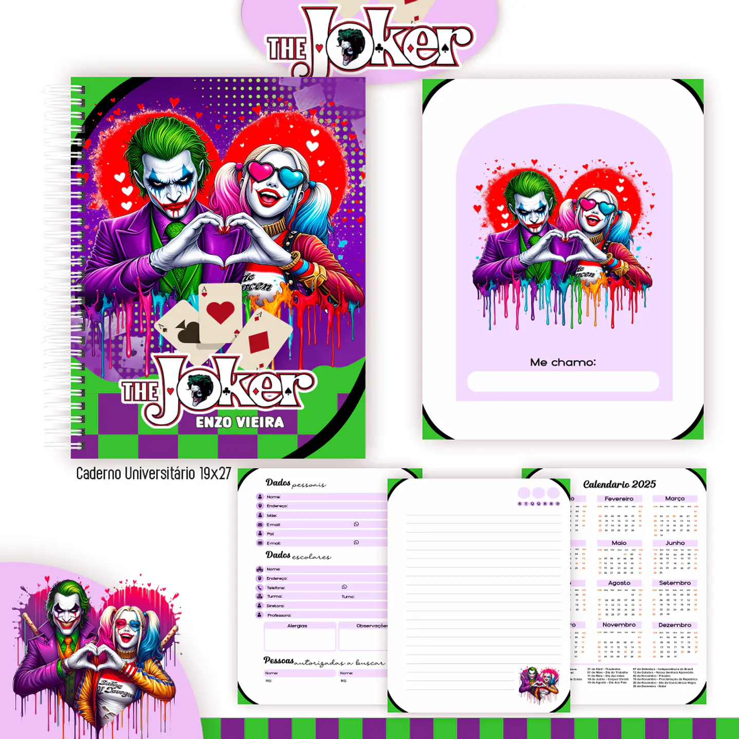 Kit Digital Encadernação Coringa - Volta às Aulas 4