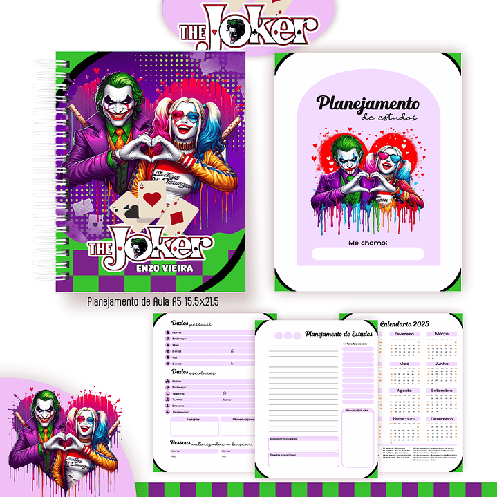 Kit Digital Encadernação Coringa - Volta às Aulas 6