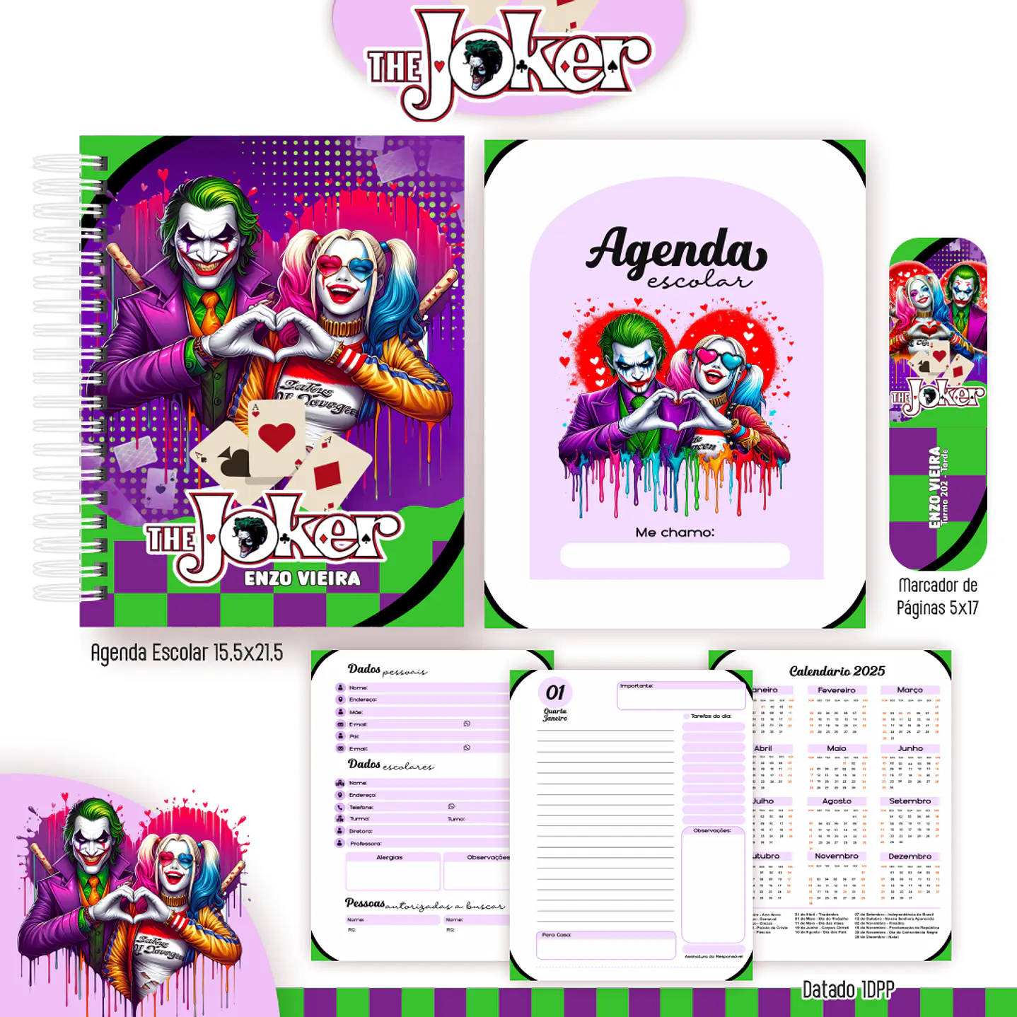 Kit Digital Encadernação Coringa - Volta às Aulas 7