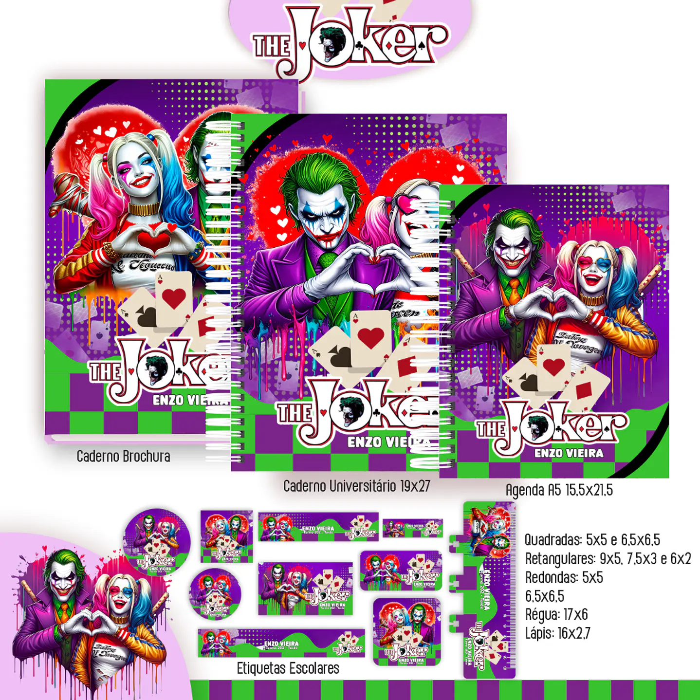 Kit Digital Encadernação Coringa - Volta às Aulas 1