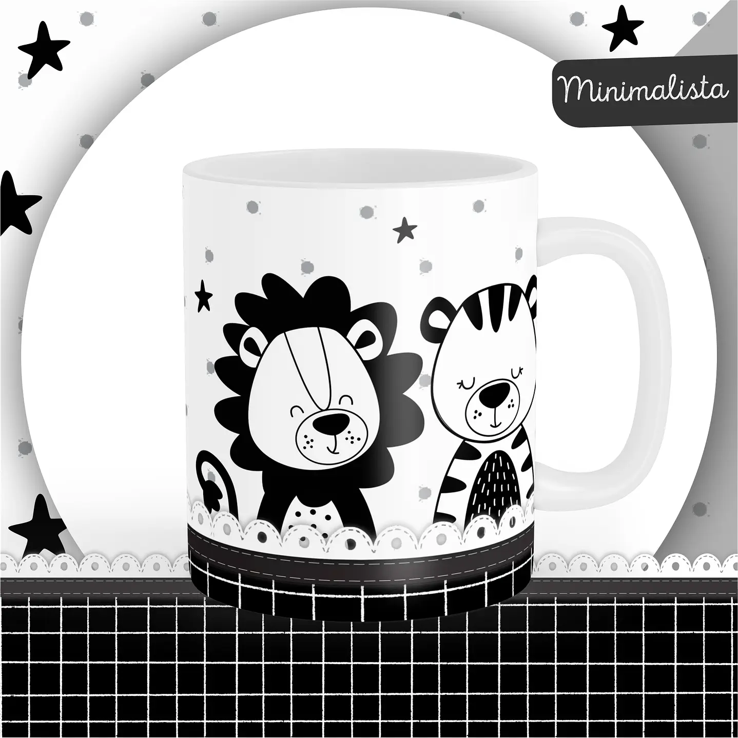 Kit Digital Encadernação Animais Minimalista 8