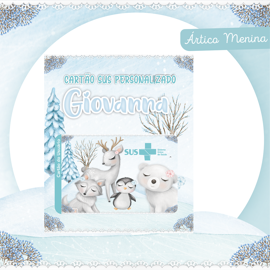 Encadernação Animais do Ártico Livro do Bebê e Caderneta  3