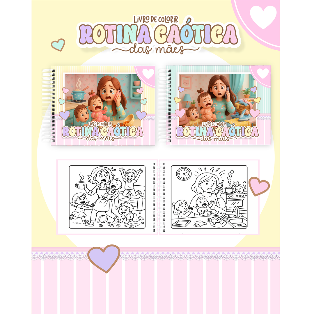 Pack Livros de Colorir com 80 temas variados  7