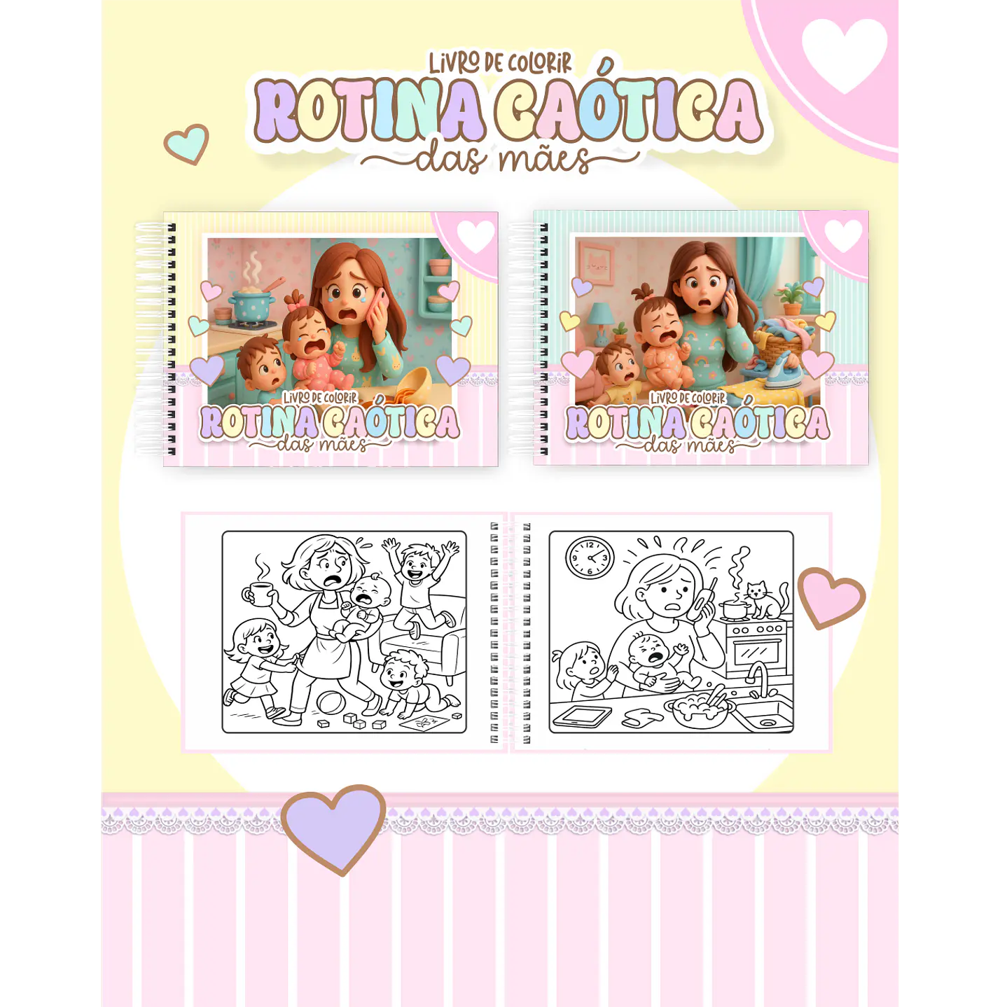 Pack Livros de Colorir com 80 temas variados  7