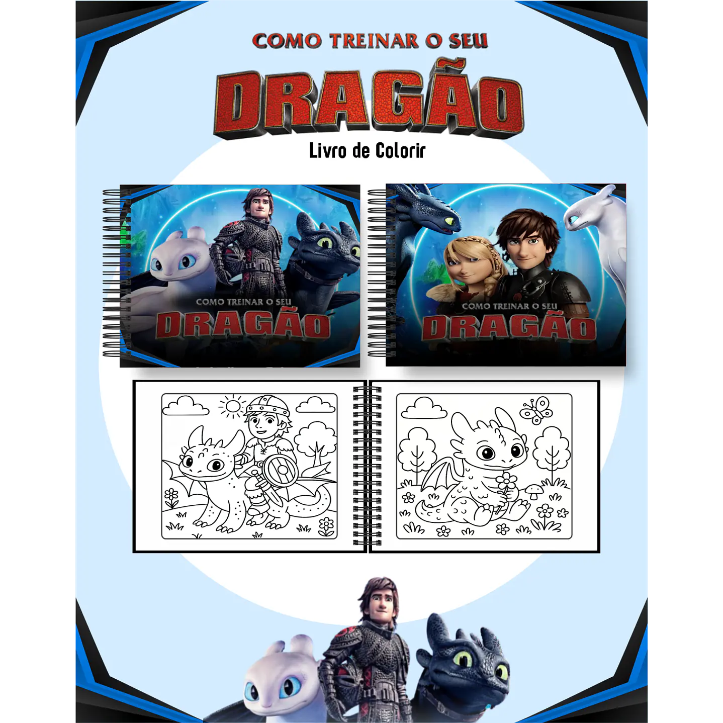 Pack Livros de Colorir com 80 temas variados  11