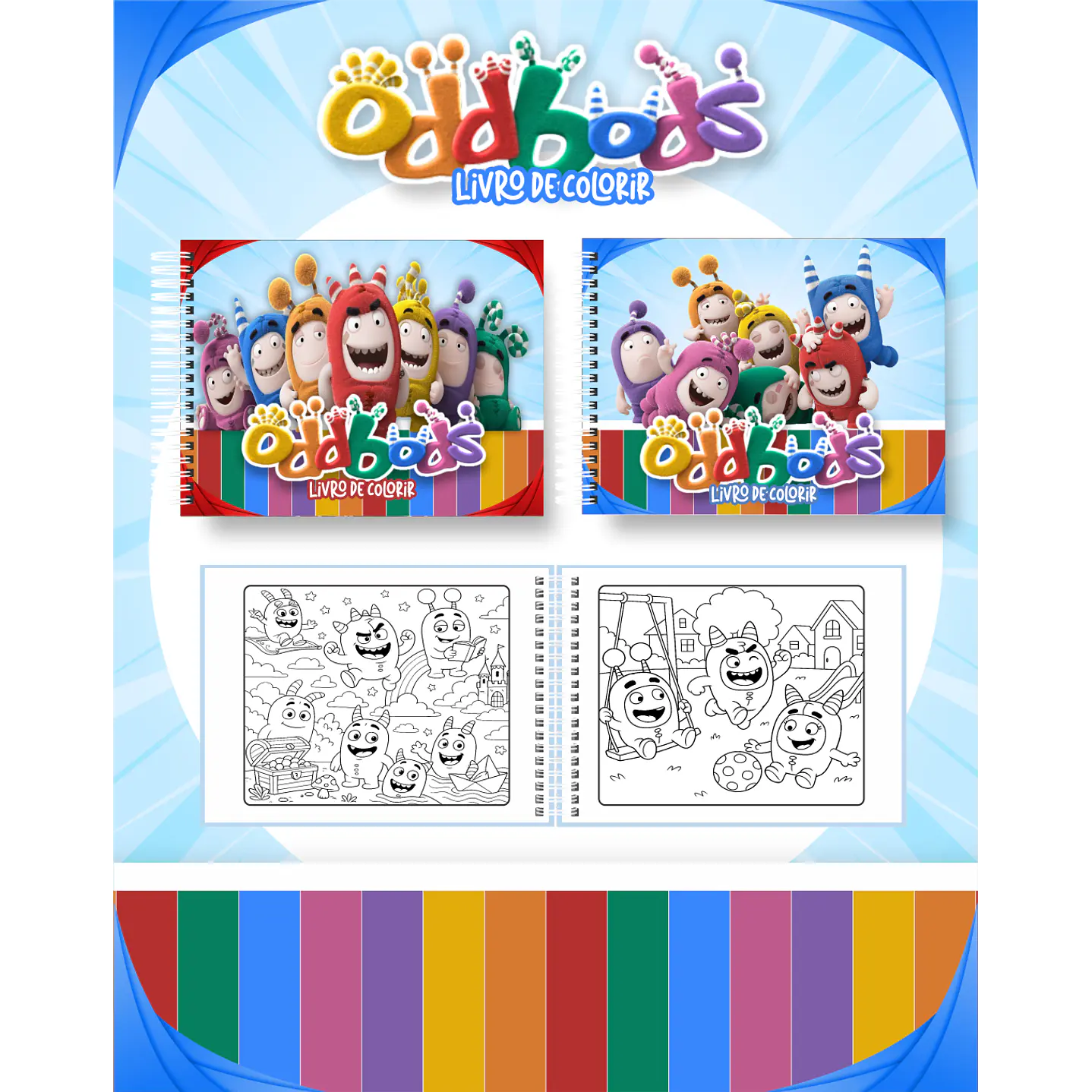 Pack Livros de Colorir com 80 temas variados  16