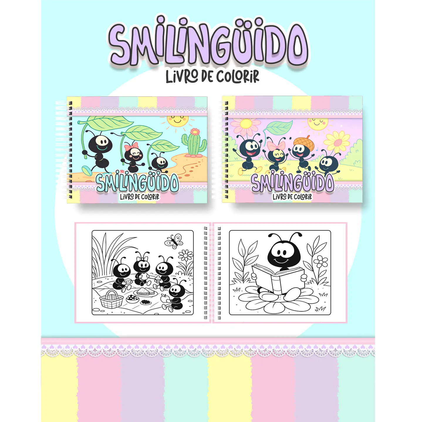 Pack Livros de Colorir com 80 temas variados  21