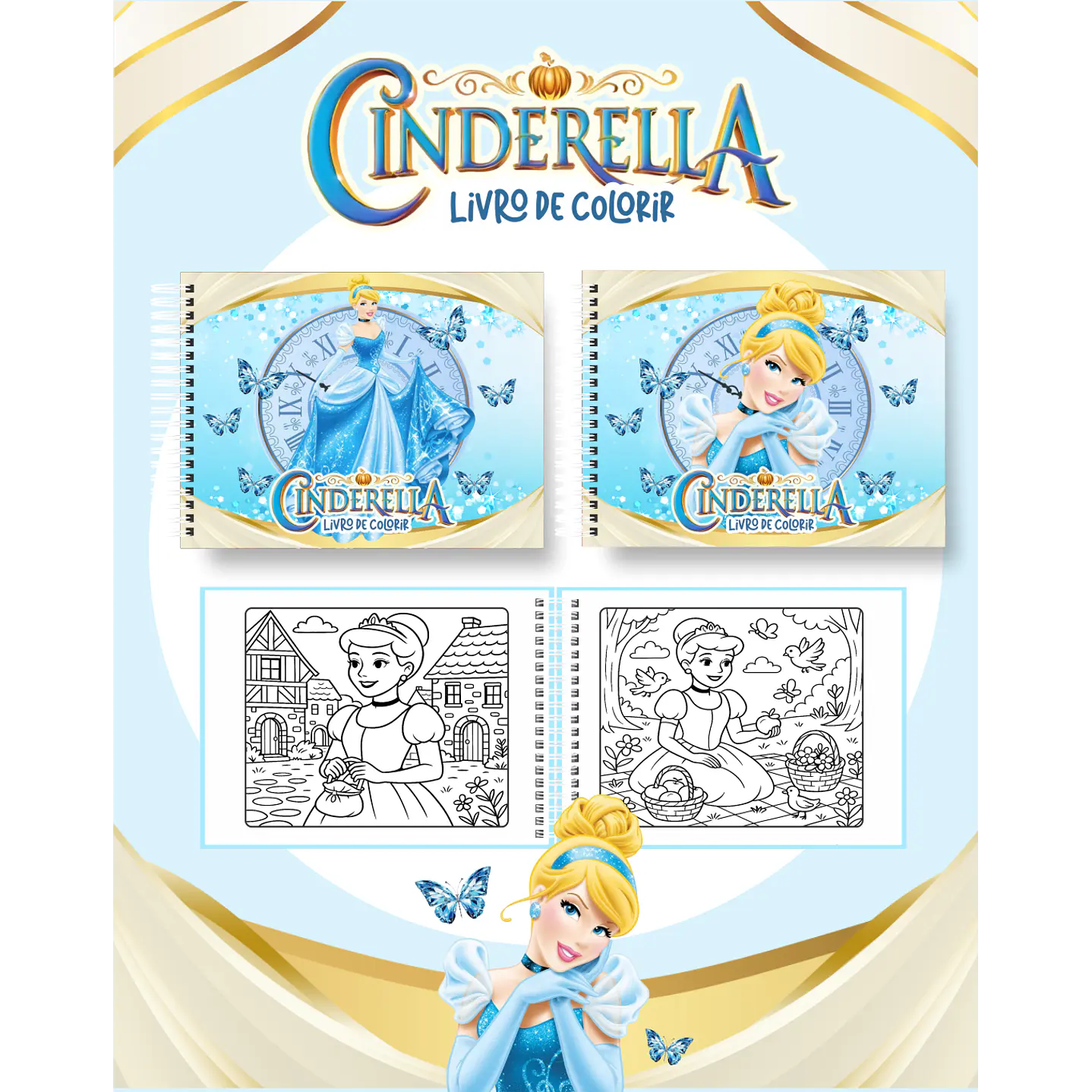 Pack Livros de Colorir com 80 temas variados  23