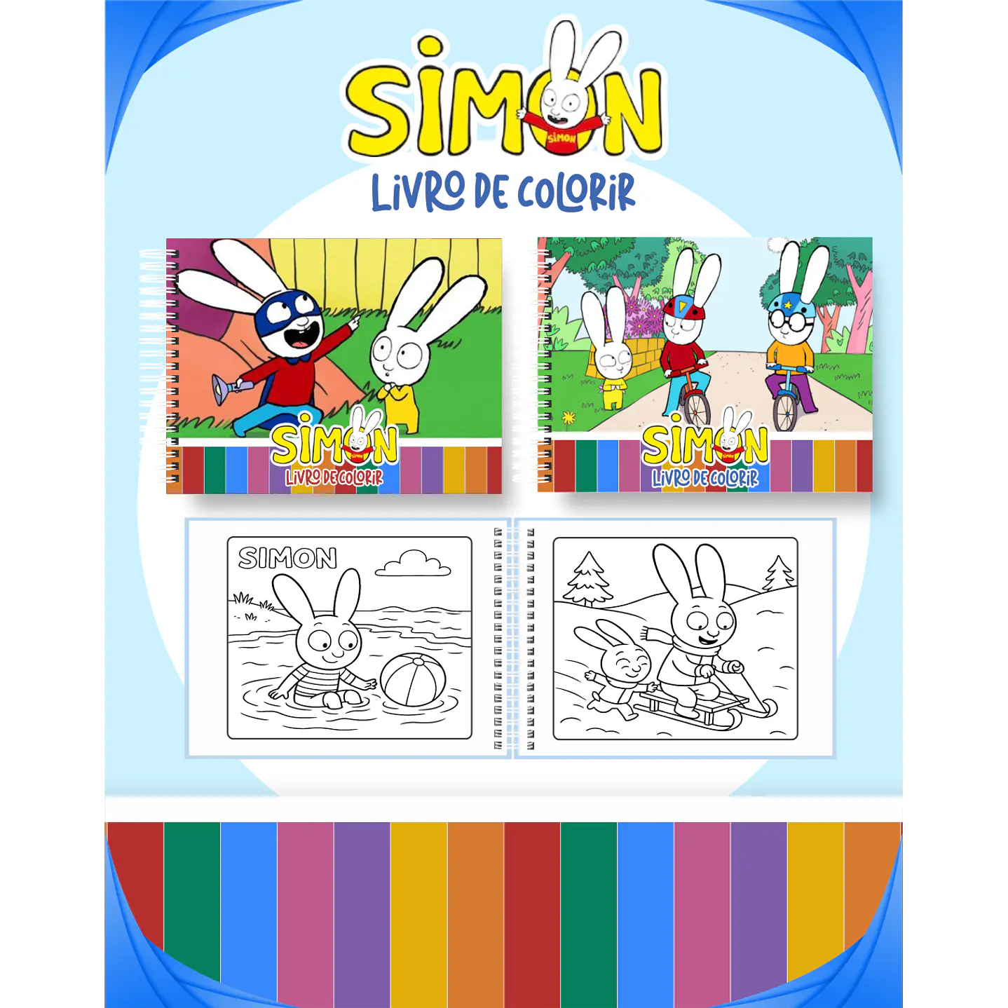 Pack Livros de Colorir com 80 temas variados  25