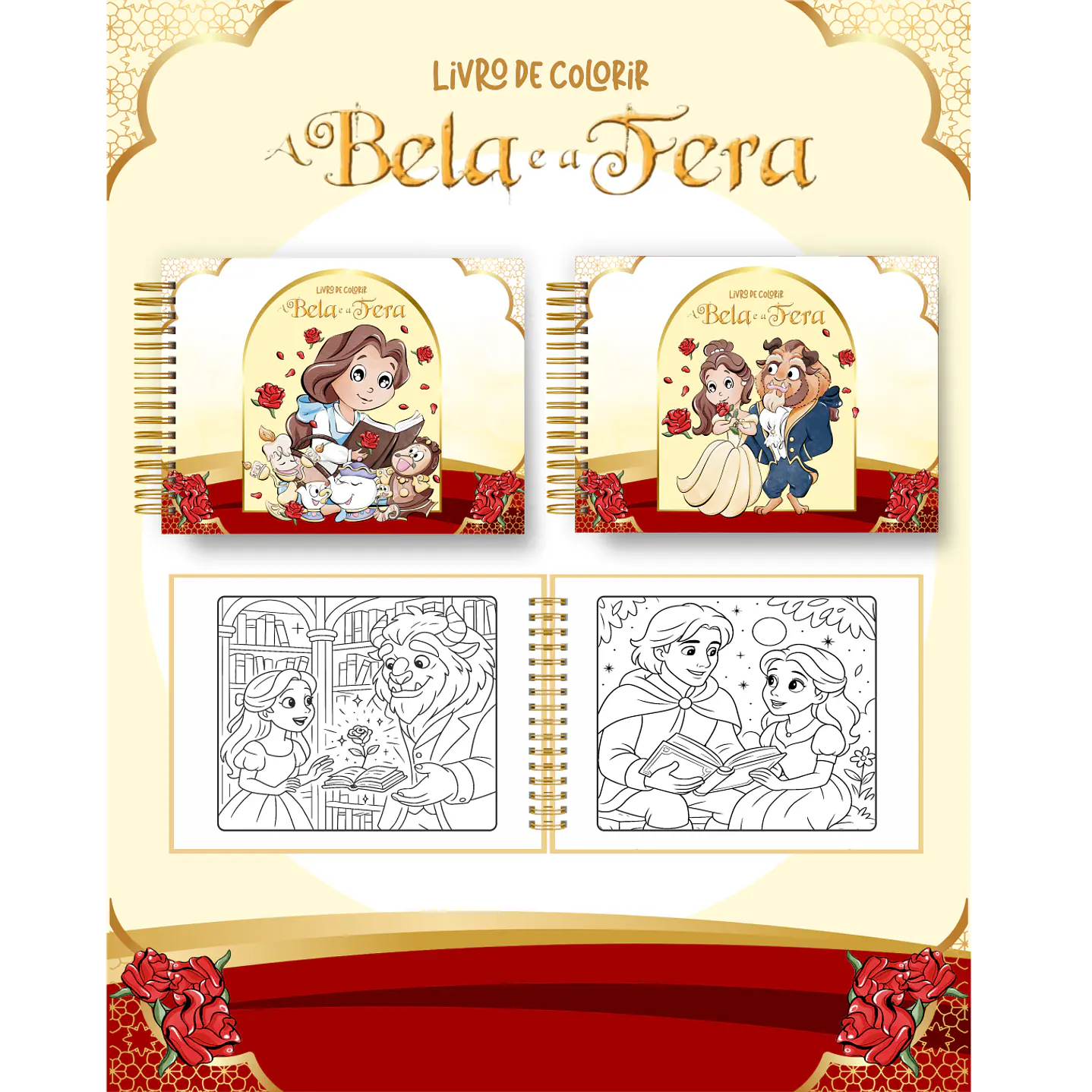 Pack Livros de Colorir com 80 temas variados  26