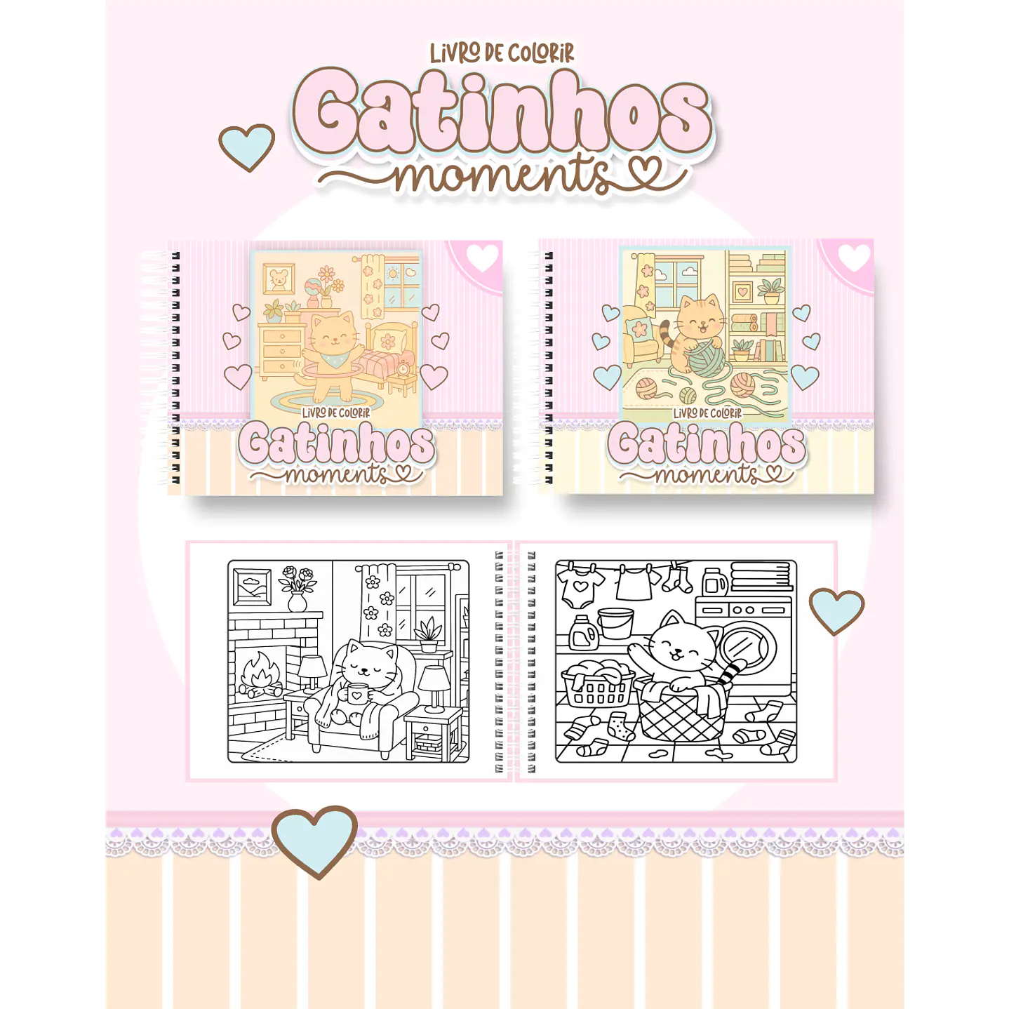Pack Livros de Colorir com 80 temas variados  44
