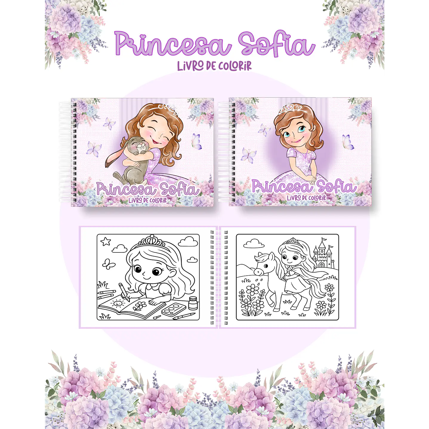 Pack Livros de Colorir com 80 temas variados  50