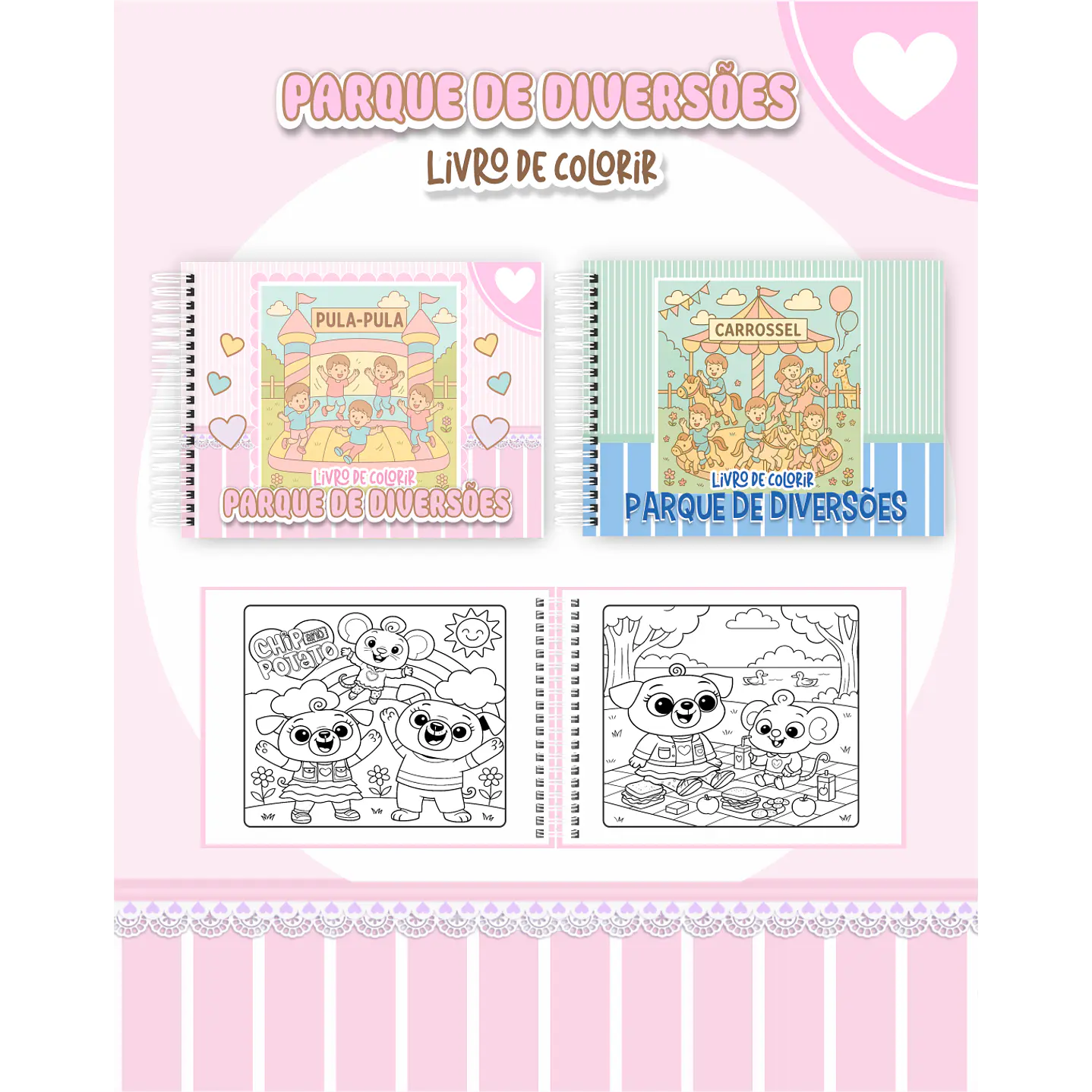 Pack Livros de Colorir com 80 temas variados  55