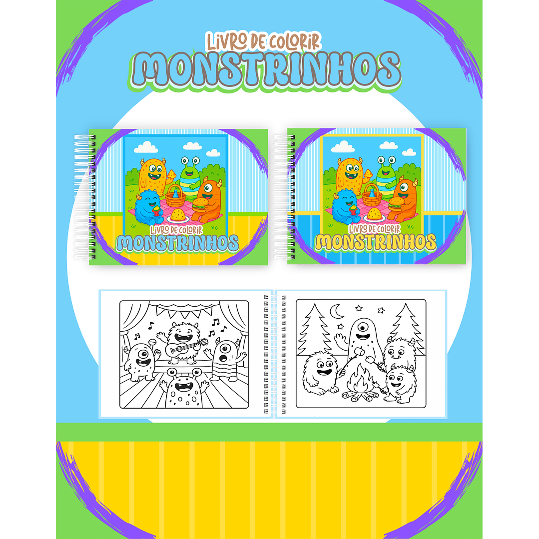 Pack Livros de Colorir com 80 temas variados  57