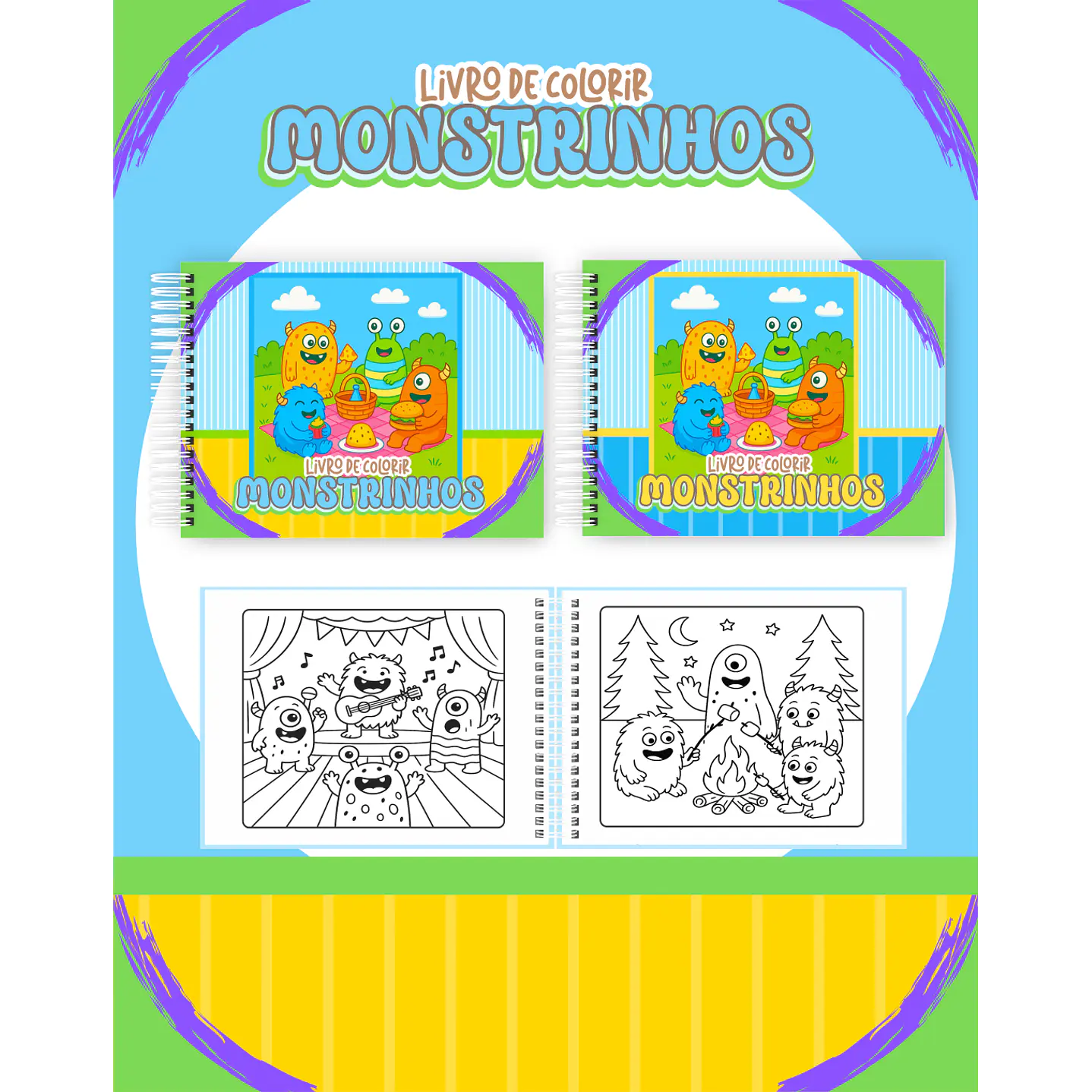 Pack Livros de Colorir com 80 temas variados  57