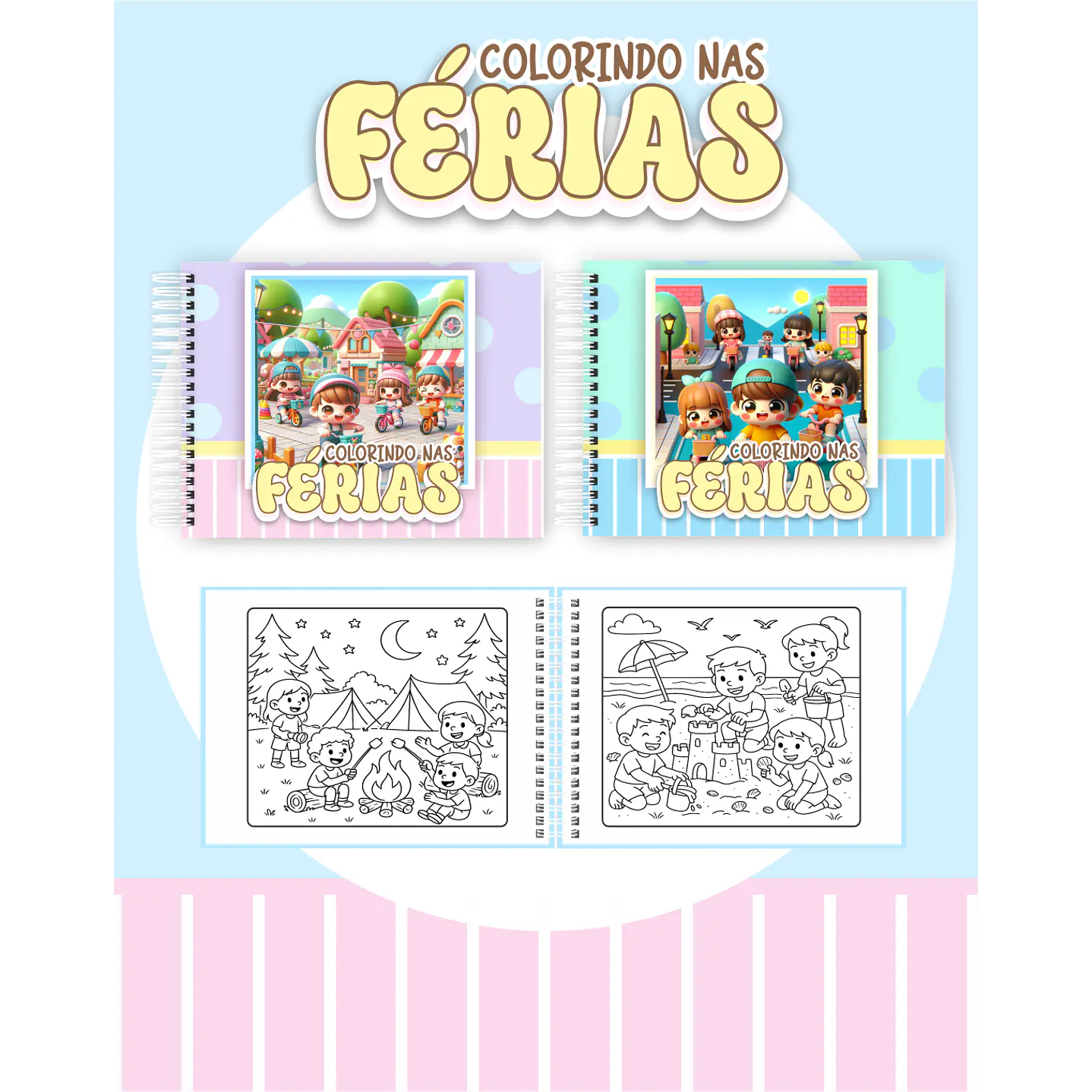 Pack Livros de Colorir com 80 temas variados  61