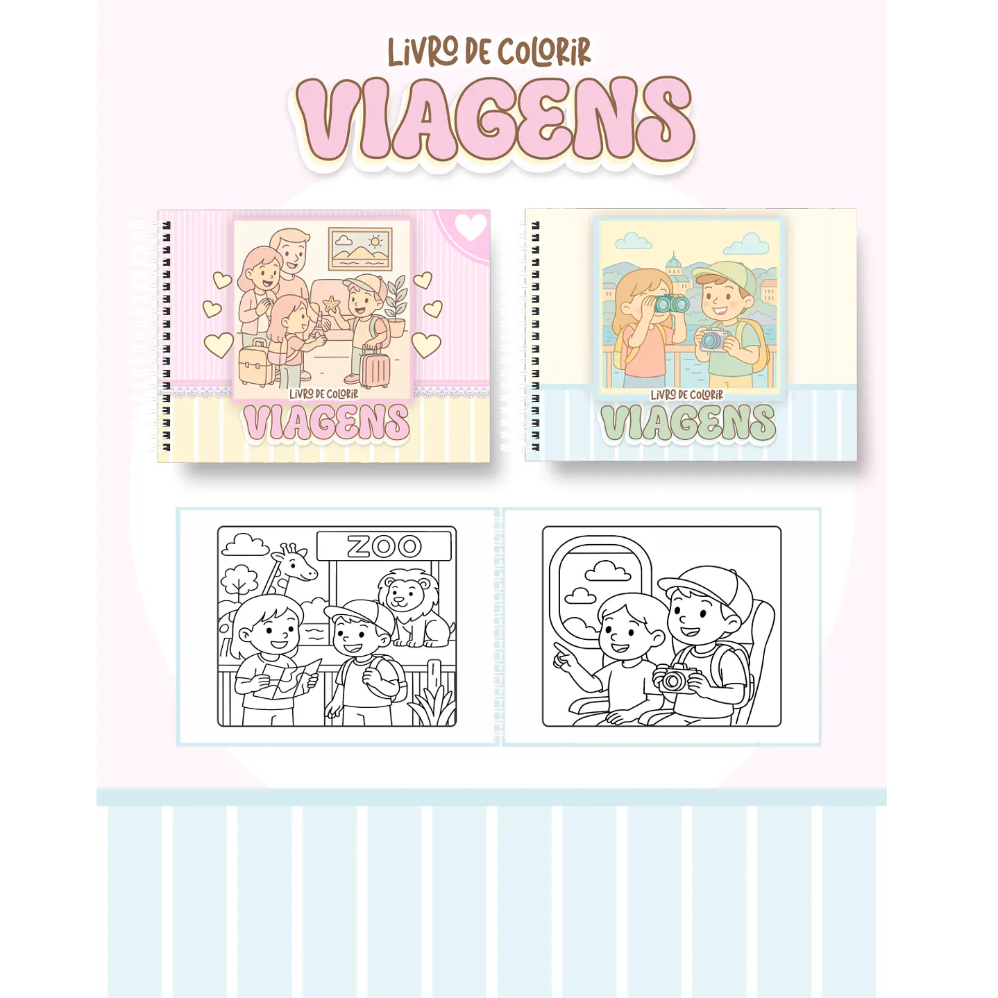 Pack Livros de Colorir com 80 temas variados  63