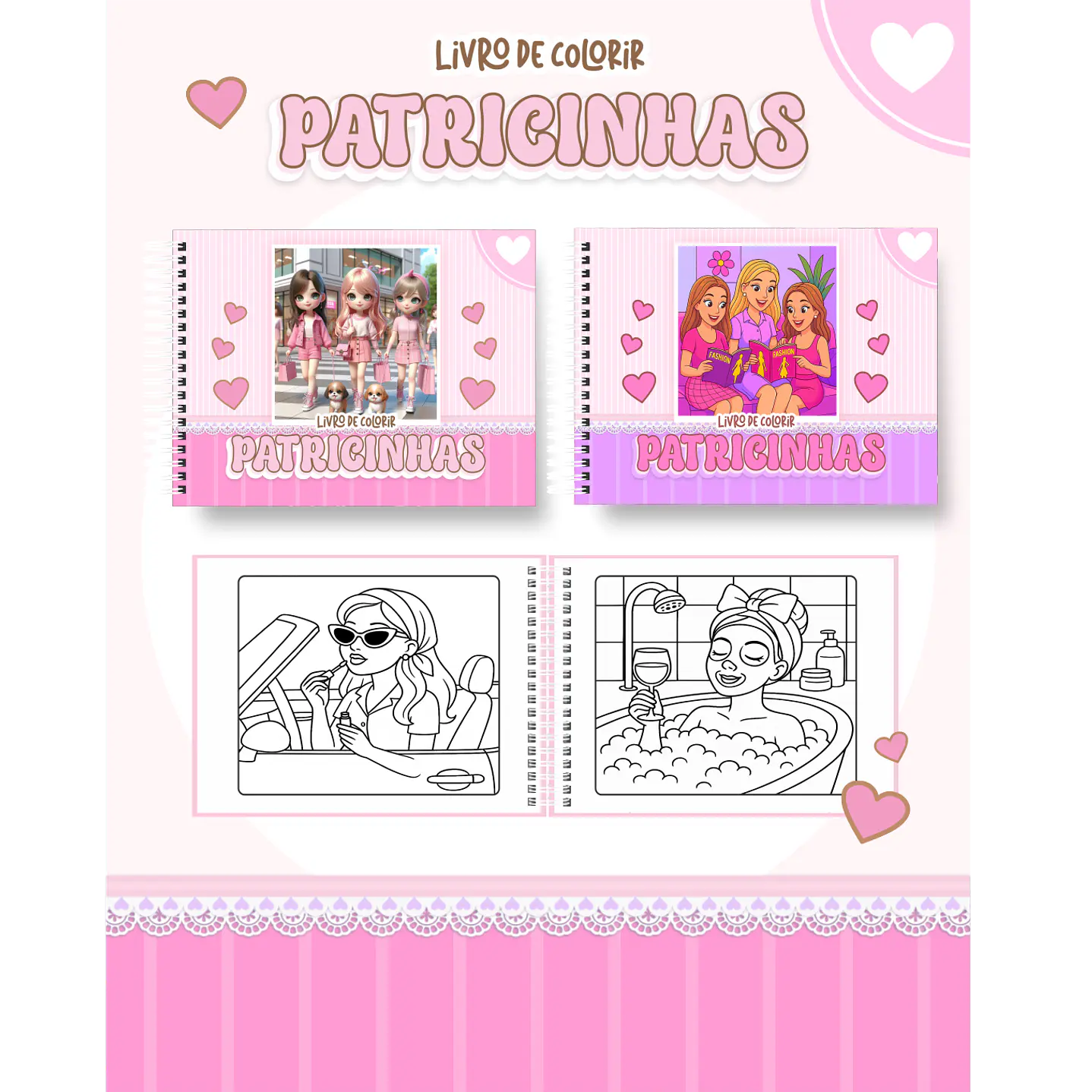 Pack Livros de Colorir com 80 temas variados  66