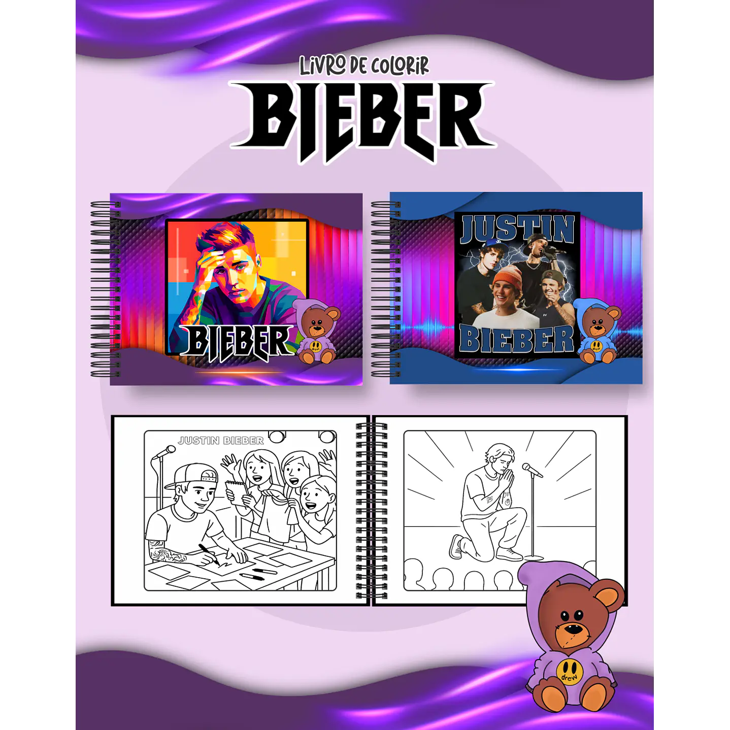 Pack Livros de Colorir com 80 temas variados  67