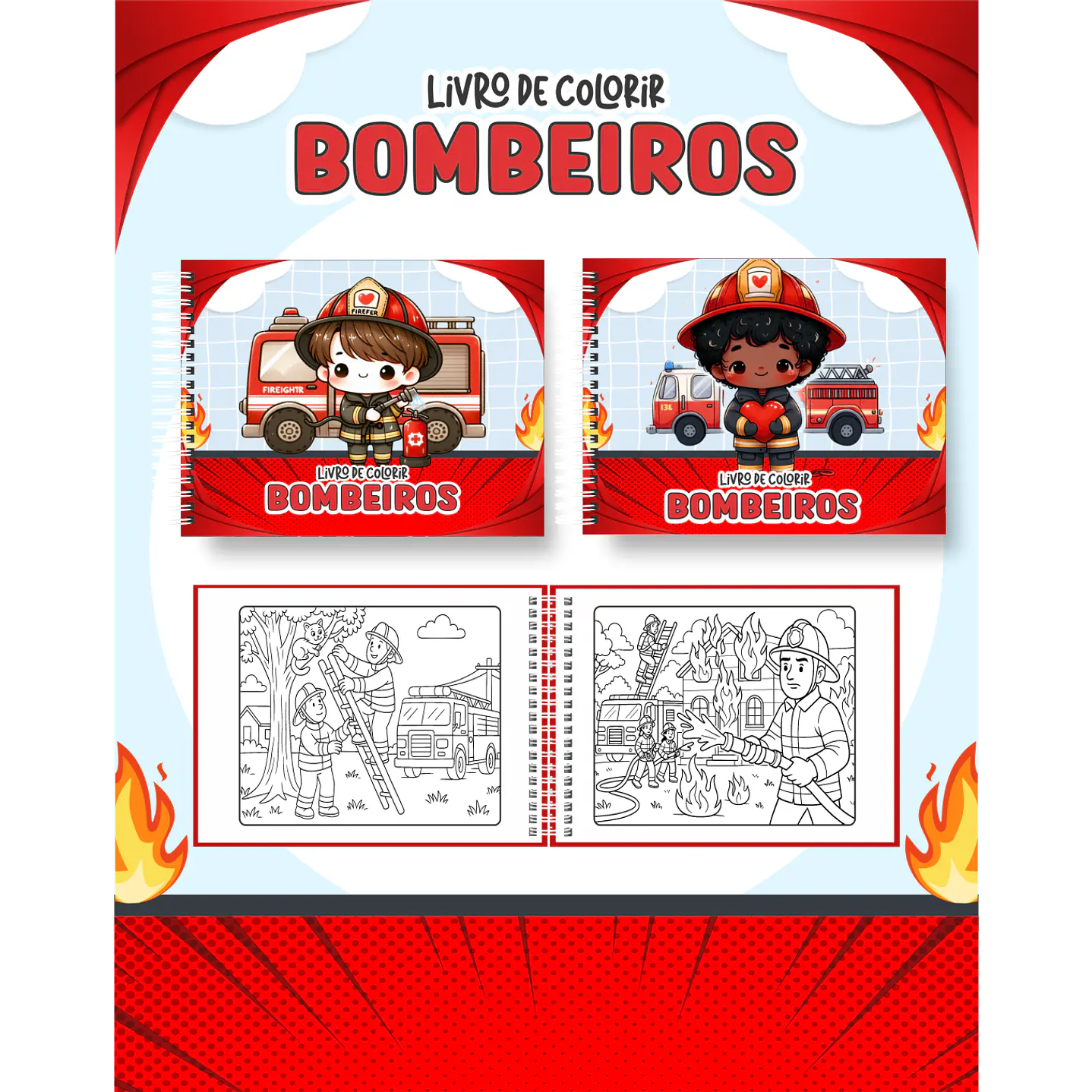 Pack Livros de Colorir com 80 temas variados  69