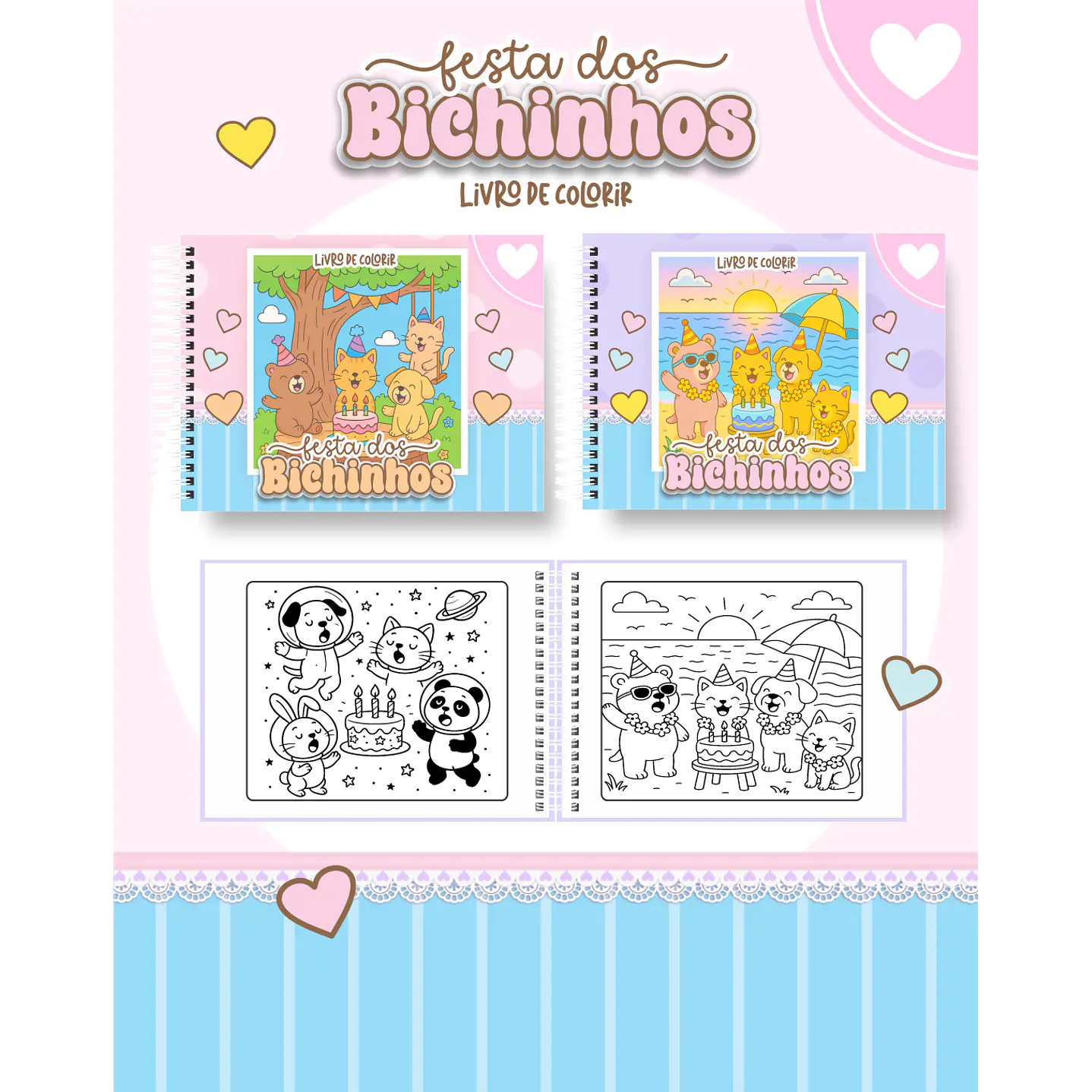 Pack Livros de Colorir com 80 temas variados  73