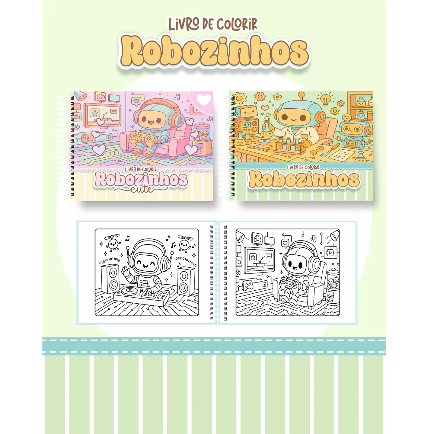 Pack Livros de Colorir com 80 temas variados  74