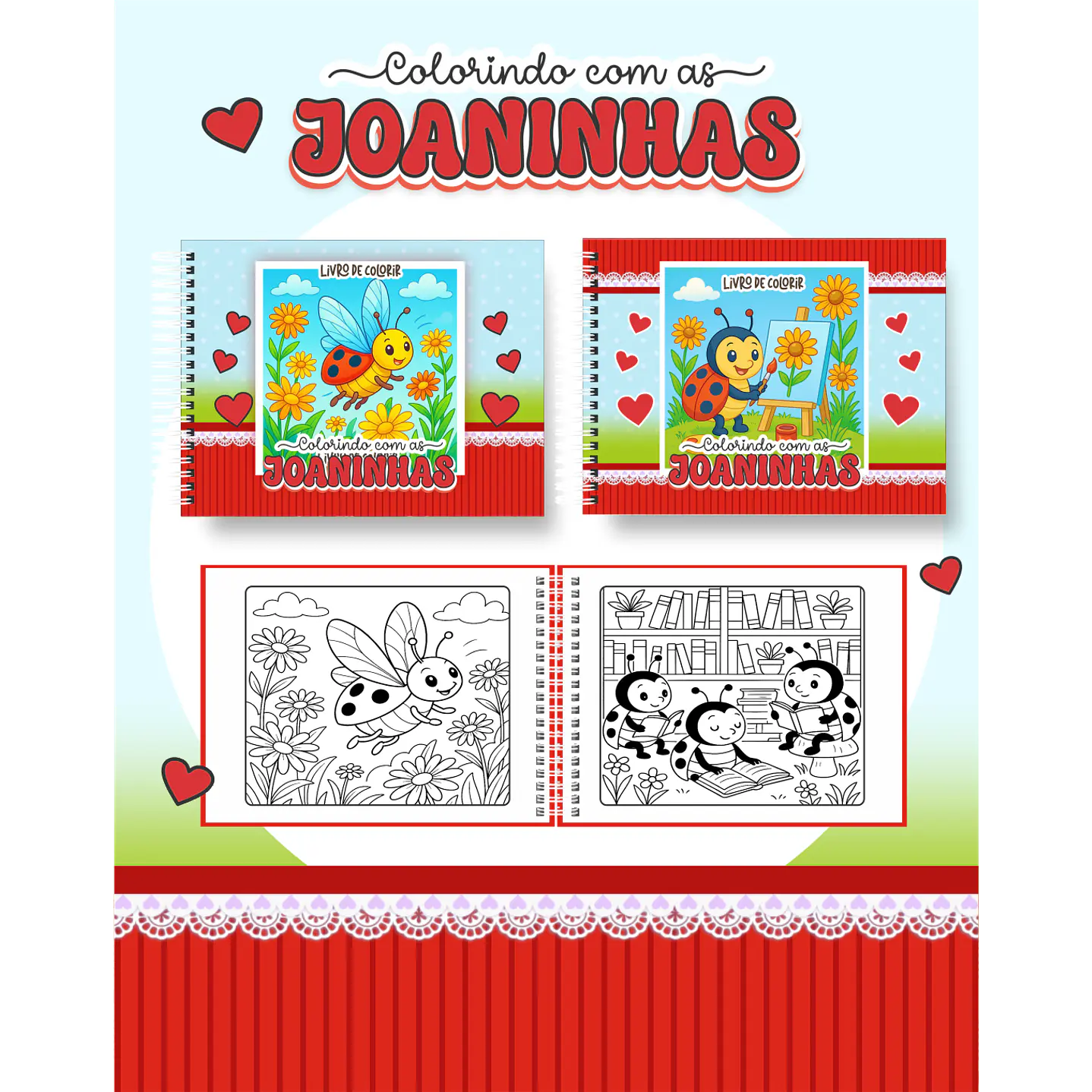 Pack Livros de Colorir com 80 temas variados  76