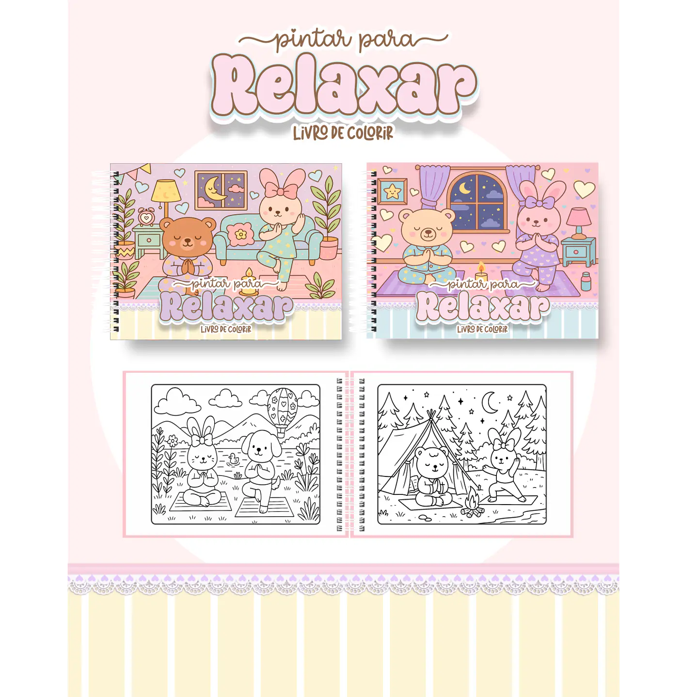 Pack Livros de Colorir com 80 temas variados  78