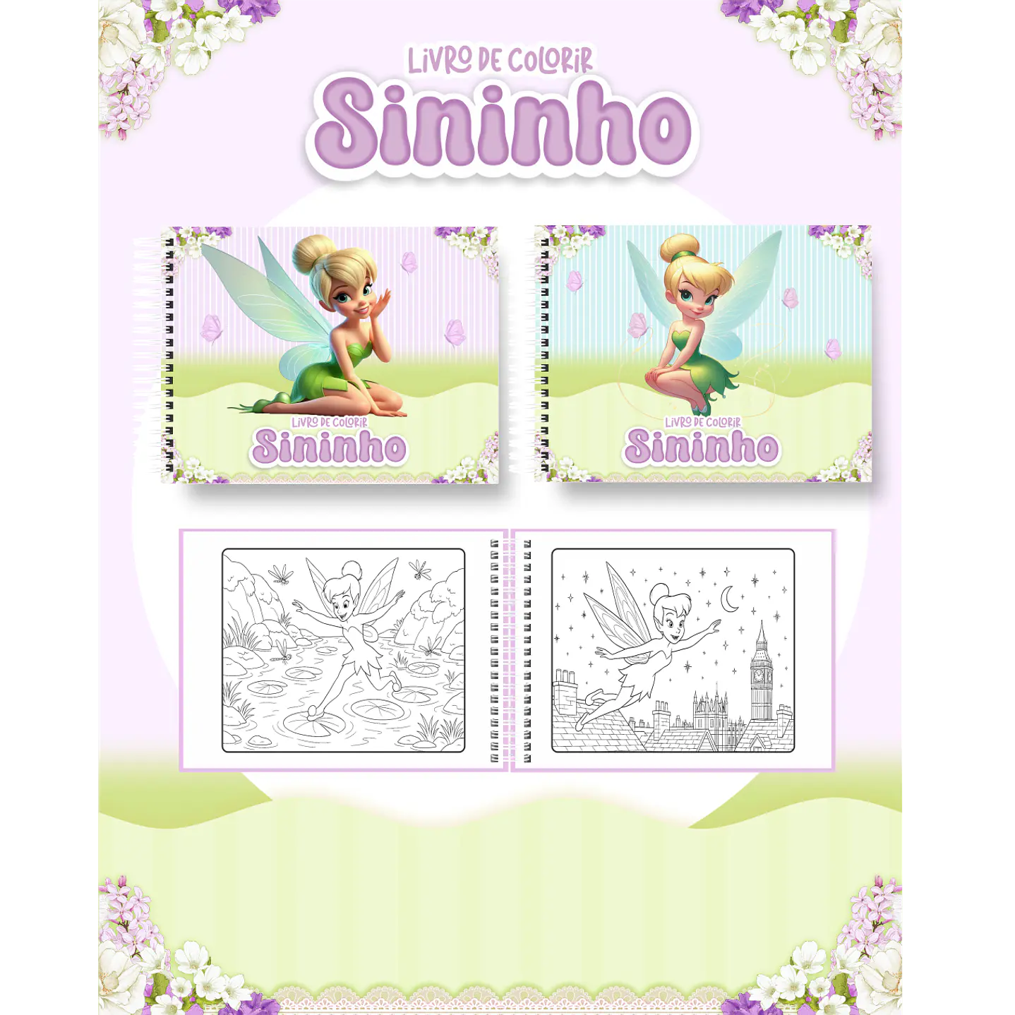 Pack Livros de Colorir com 80 temas variados  81