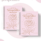 Encadernação Agenda e Diário Terapêutico Rosa Clean - Miniatura 3