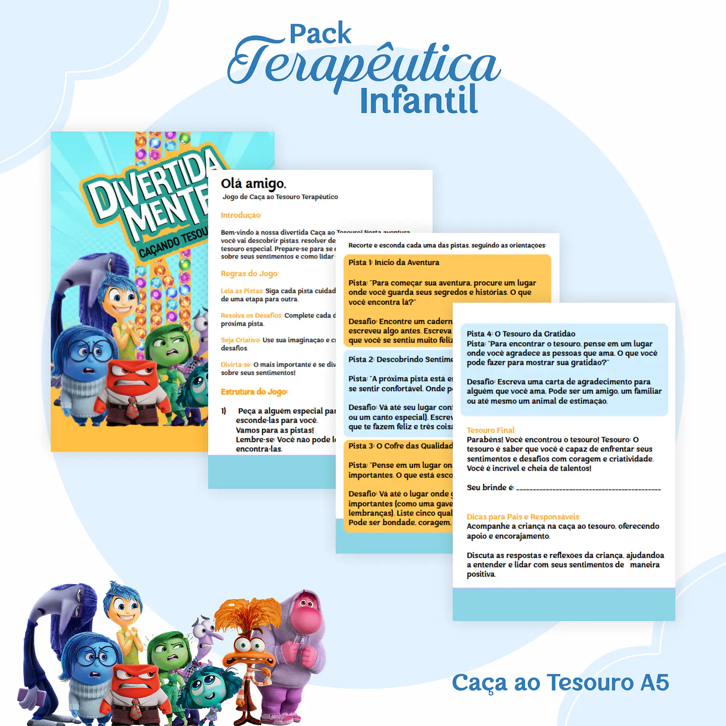 Encadernação Terapêutica Infantil Divertida Mente Menino 2