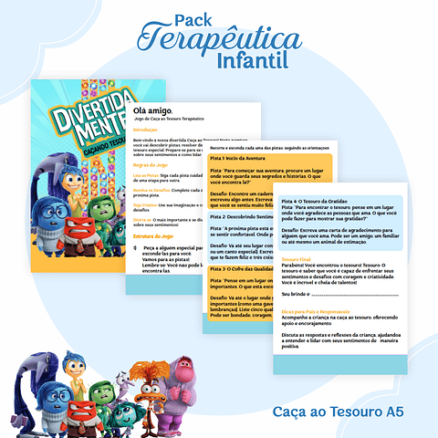 Encadernação Terapêutica Infantil Divertida Mente Menino