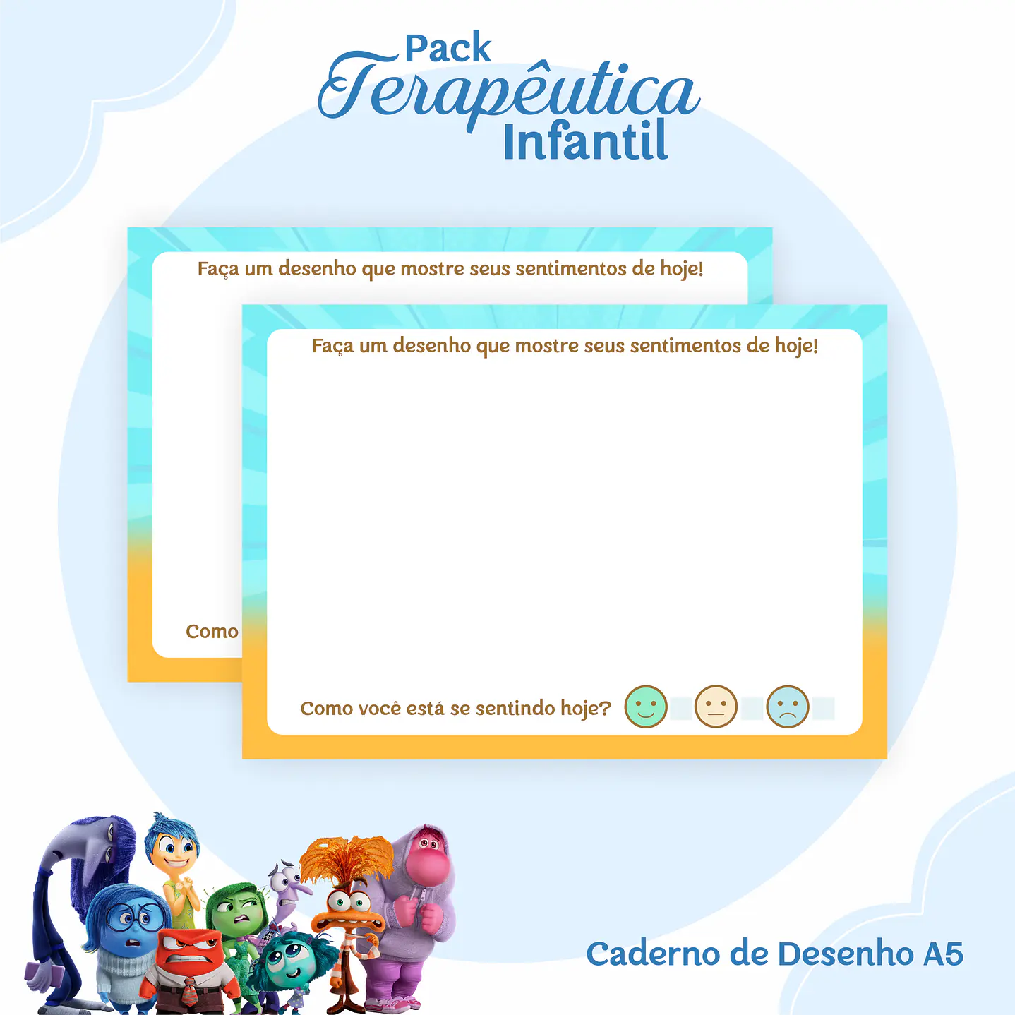 Encadernação Terapêutica Infantil Divertida Mente Menino 4
