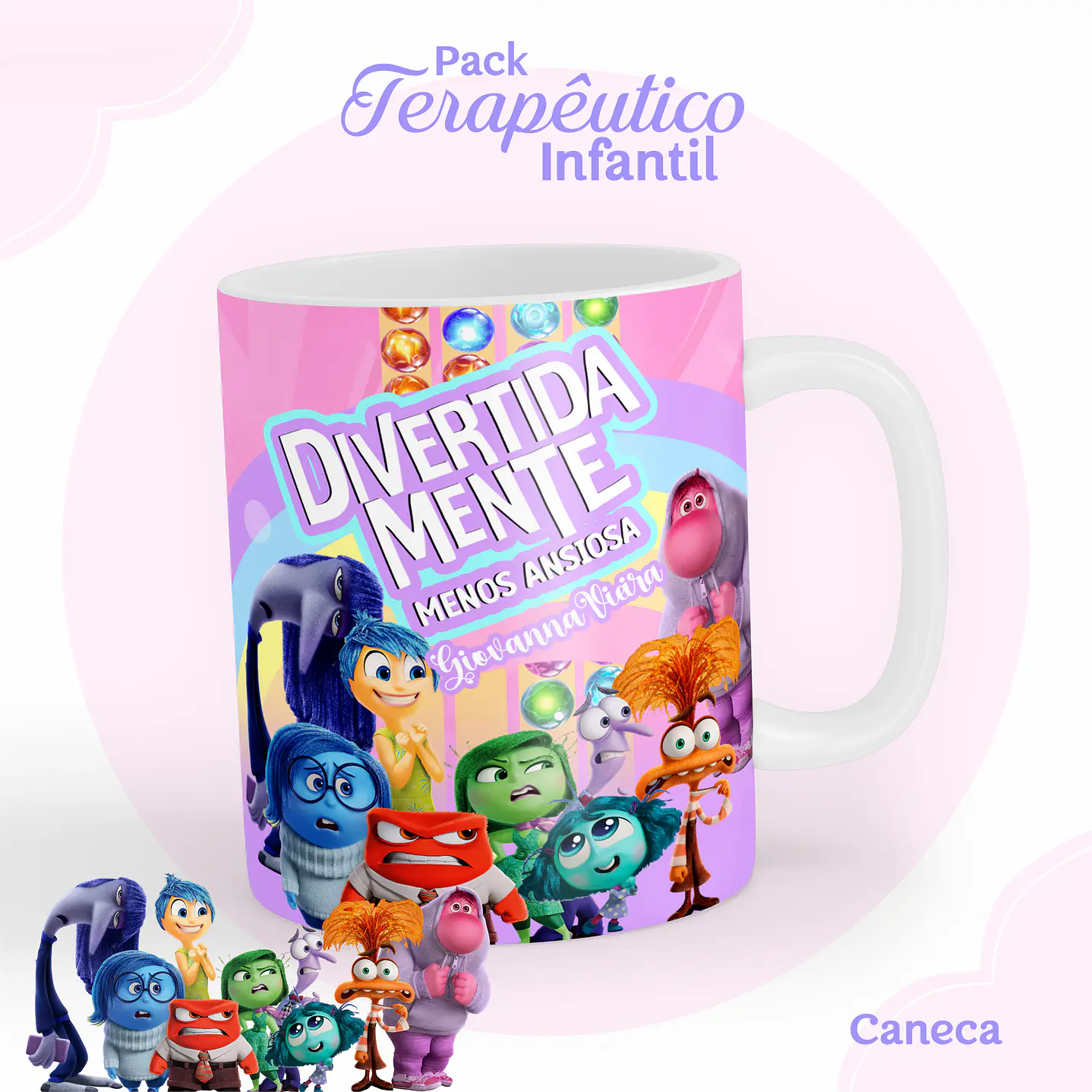 Encadernação Terapêutica Infantil Divertida Mente Menina 7