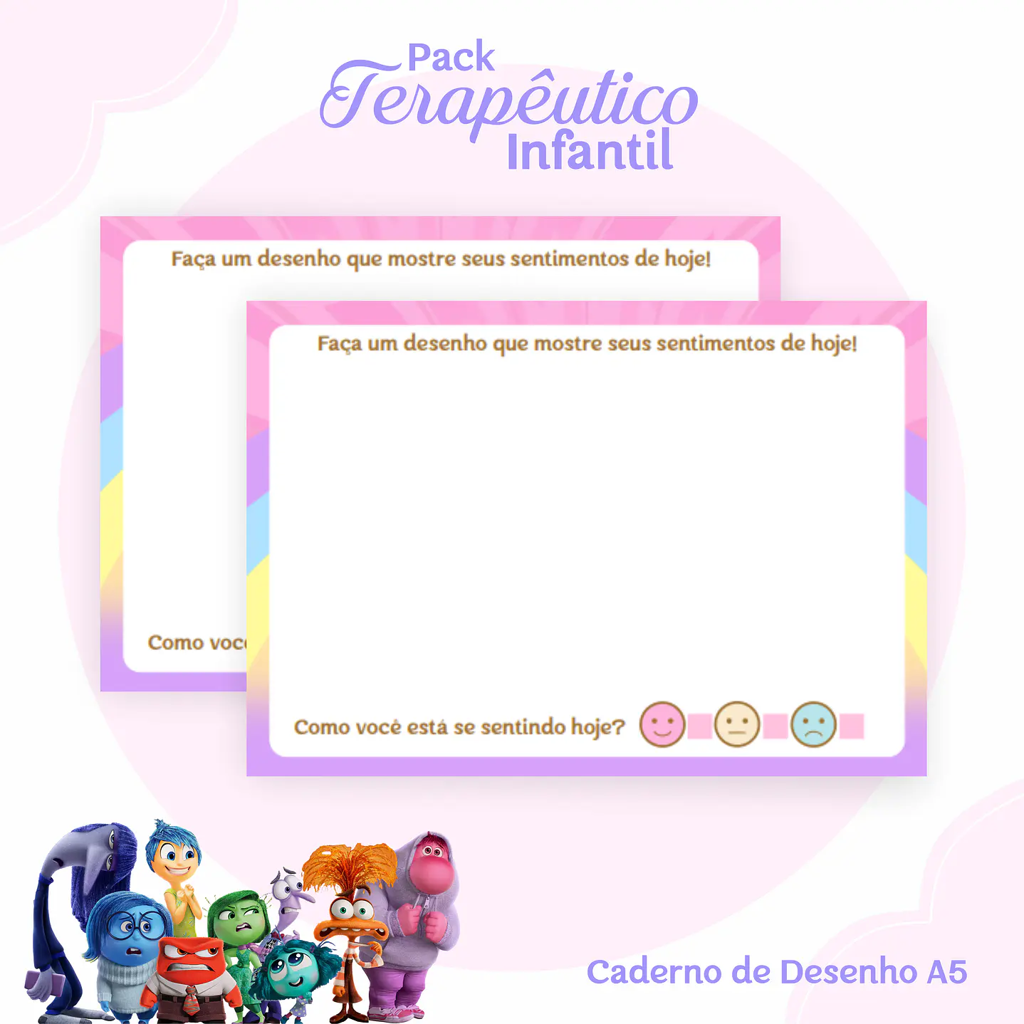 Encadernação Terapêutica Infantil Divertida Mente Menina 10