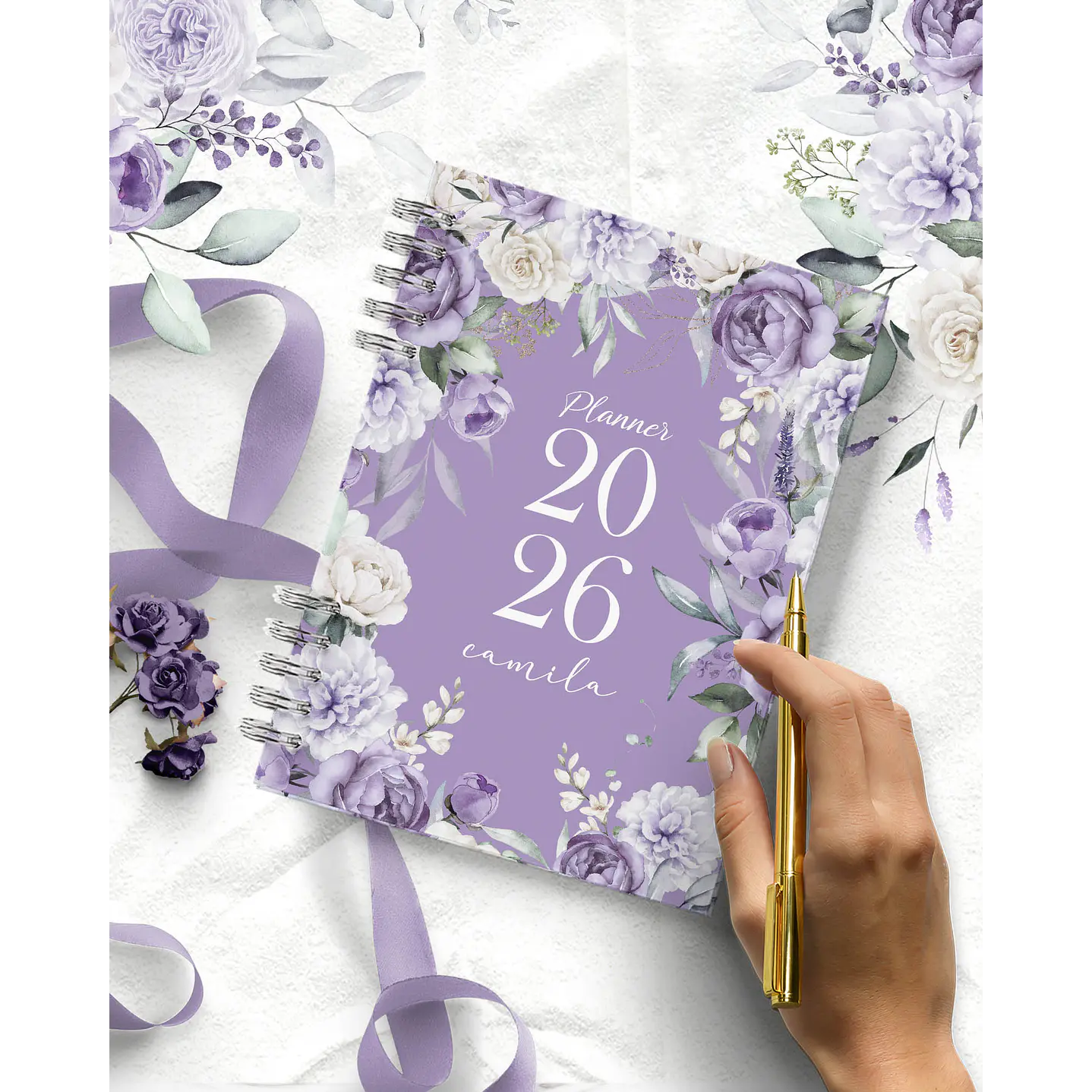 Kit Digital Planner Violeta Lilás 2026  1